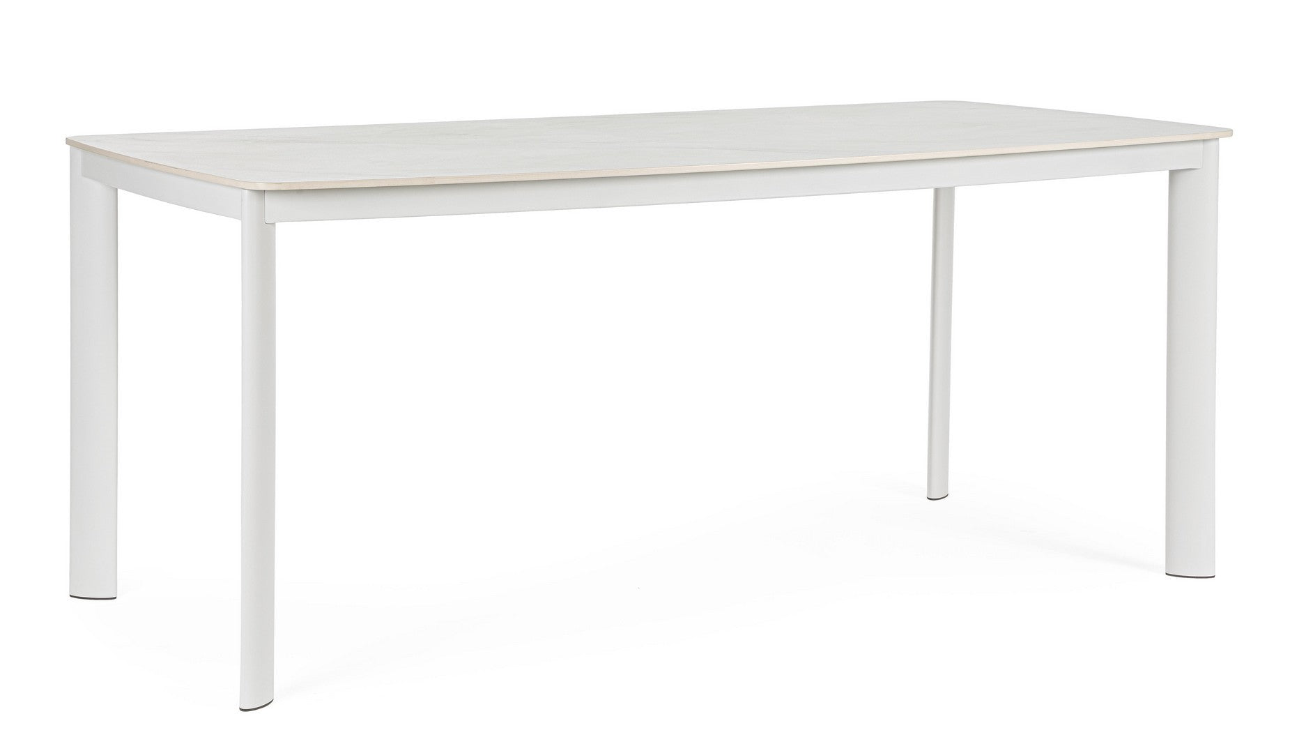 Tavolo da esterni e interni 180x90 cm colore bianco  Tavolo da esterni e interni 180x90 cm colore bianco